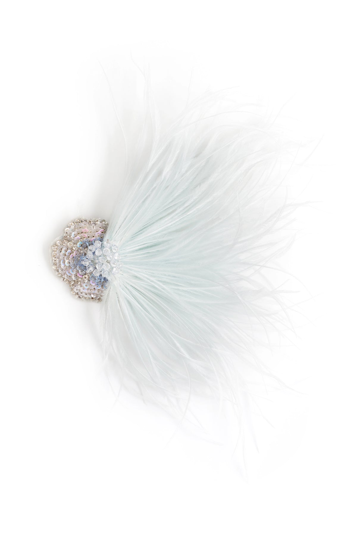 Blue Feather Clip