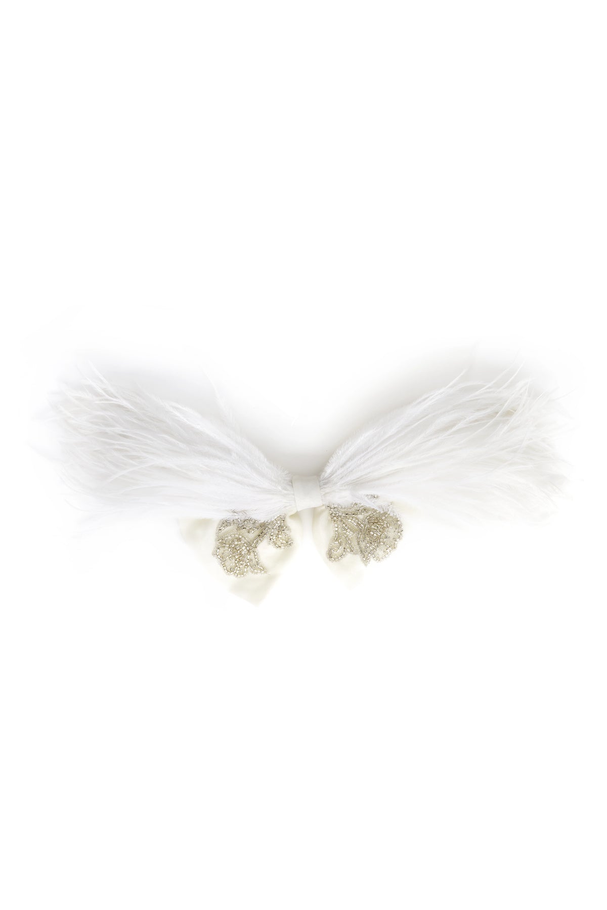 Ivory Feather Clip