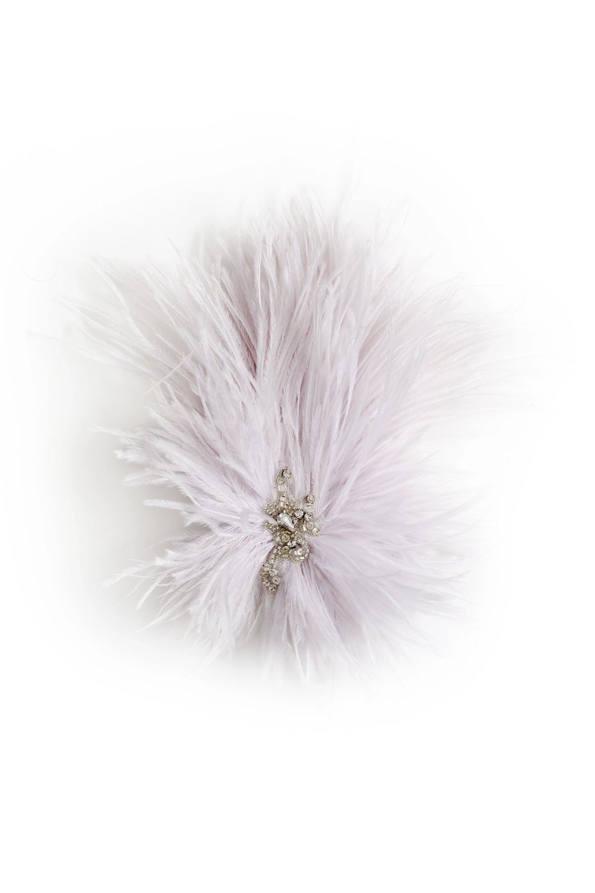 Lavender Feather Clip